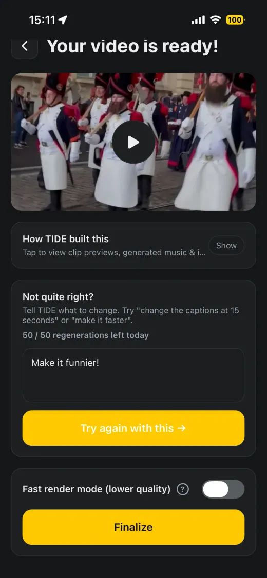 tide app — Tweak it till you make it